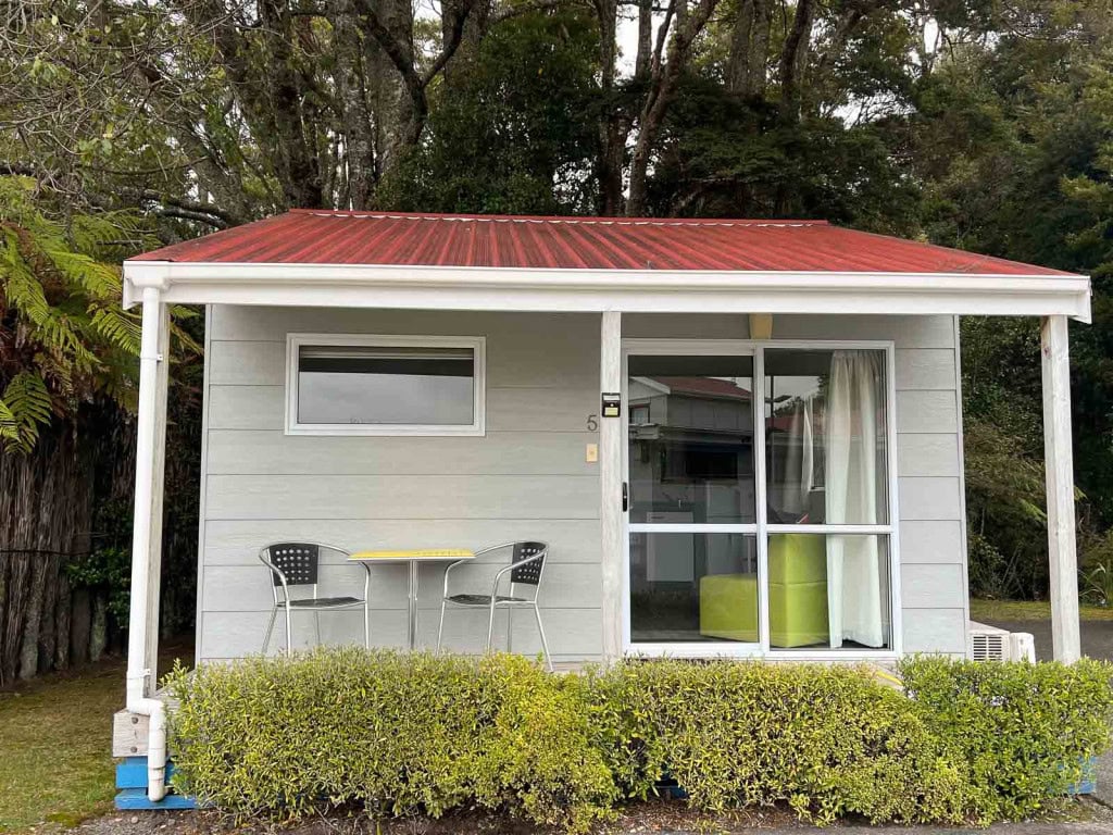 A cabin at the Ohakune TOP 10 Holiday Park.