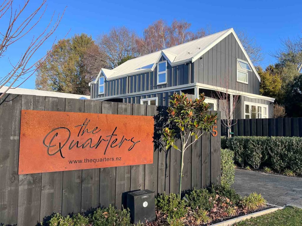 The front of the Quarters accommodation in Turangi.